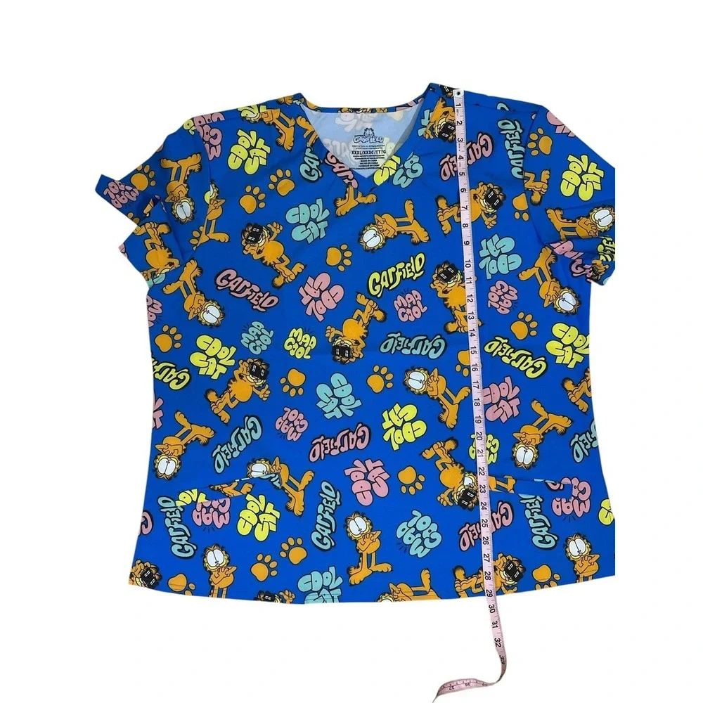Garfield & Odie by PAWS SCRUB TOP 3X LIGHTWEIGHT NEW!!!